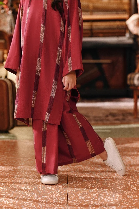 The Akar Kita Folded Skirt - Emberline wool skirt thick