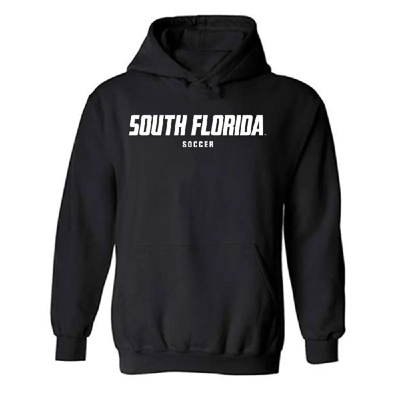 USF - NCAA Women's Soccer : Gentiana Fetaj - Classic Fashion Shersey Hooded Sweatshirt Hoodie with Hem Fringe Bohemian Relaxed