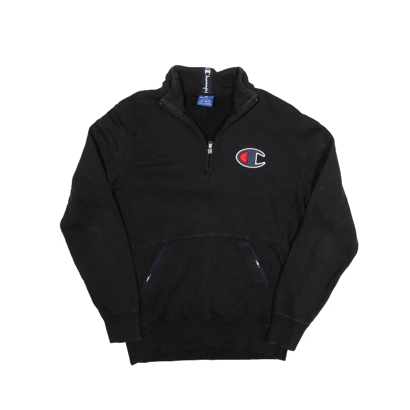 CHAMPION Black Sweatshirt S Hoodie with Earth Tones Natural Calm