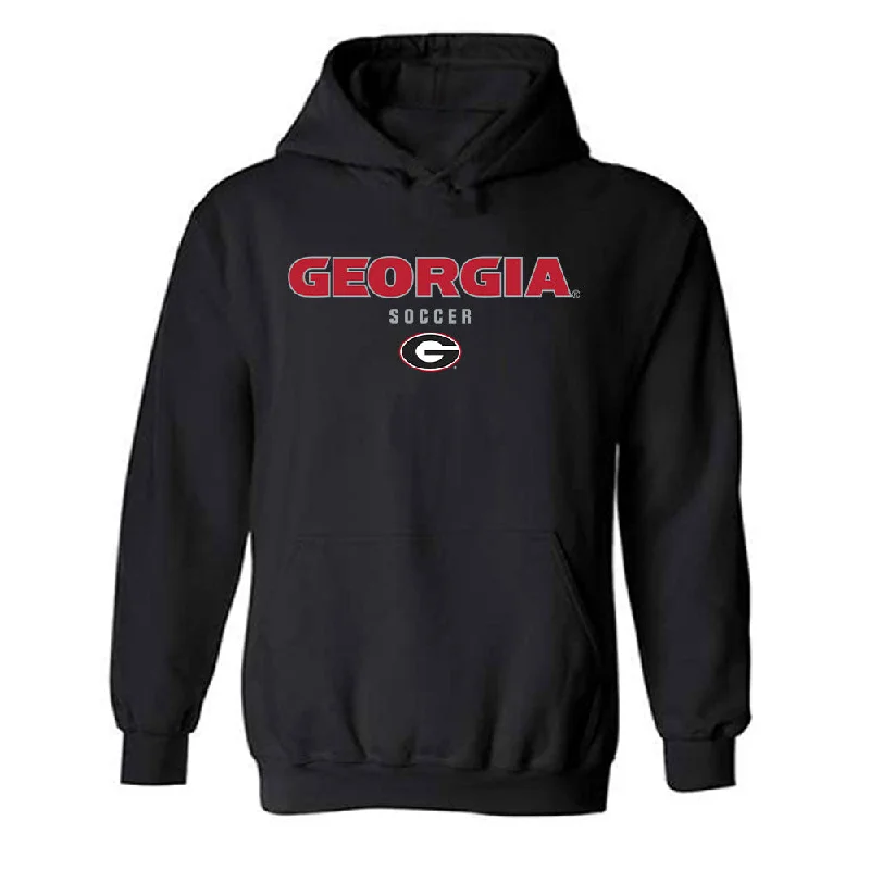 Georgia - NCAA Women's Soccer : Jordan Brown - Classic Shersey Hooded Sweatshirt Hoodie with Typography Text Message