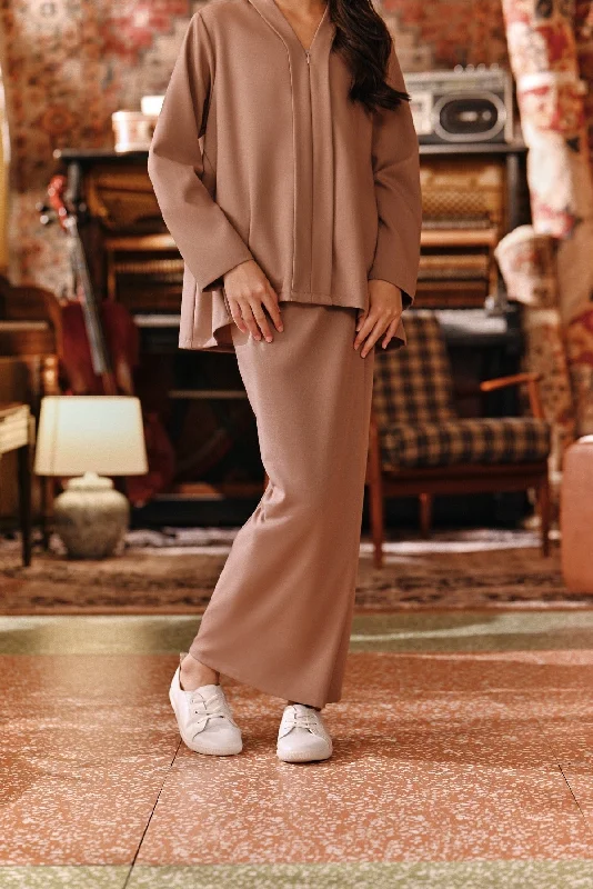 The Akar Kita Folded Skirt - Mahogany Rose cotton skirt soft