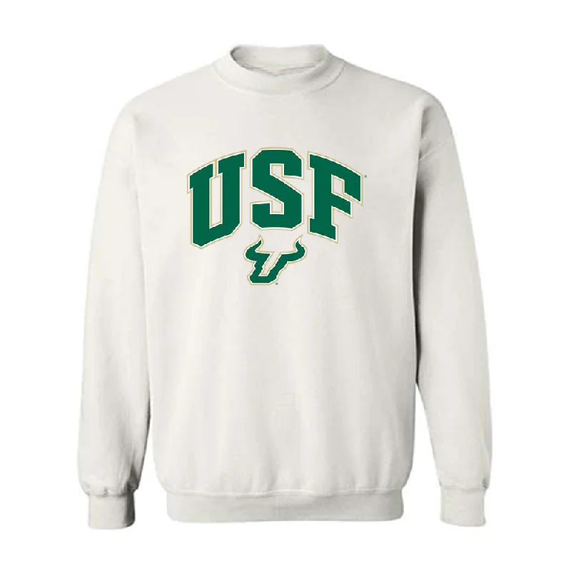 USF - NCAA Women's Soccer : Gentiana Fetaj - Classic Fashion Shersey Crewneck Sweatshirt Hoodie with Belted Waist Structured Tailored