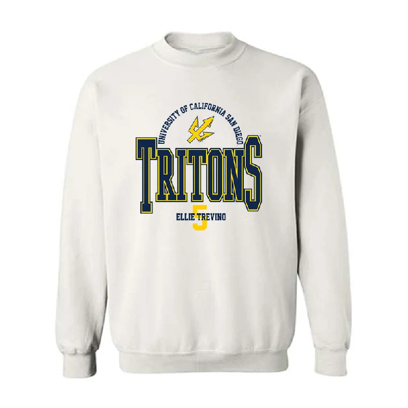 UCSD - NCAA Women's Soccer : Ellie Trevino - Classic Fashion Shersey Crewneck Sweatshirt Hoodie with Elastic Cuffs Stretchable Comfortable