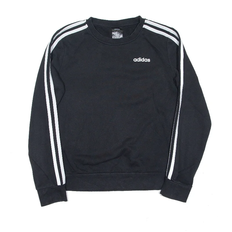 ADIDAS UK4-6 Sweatshirt Black Womens XS Hoodie with Slim Fit Tailored Modern