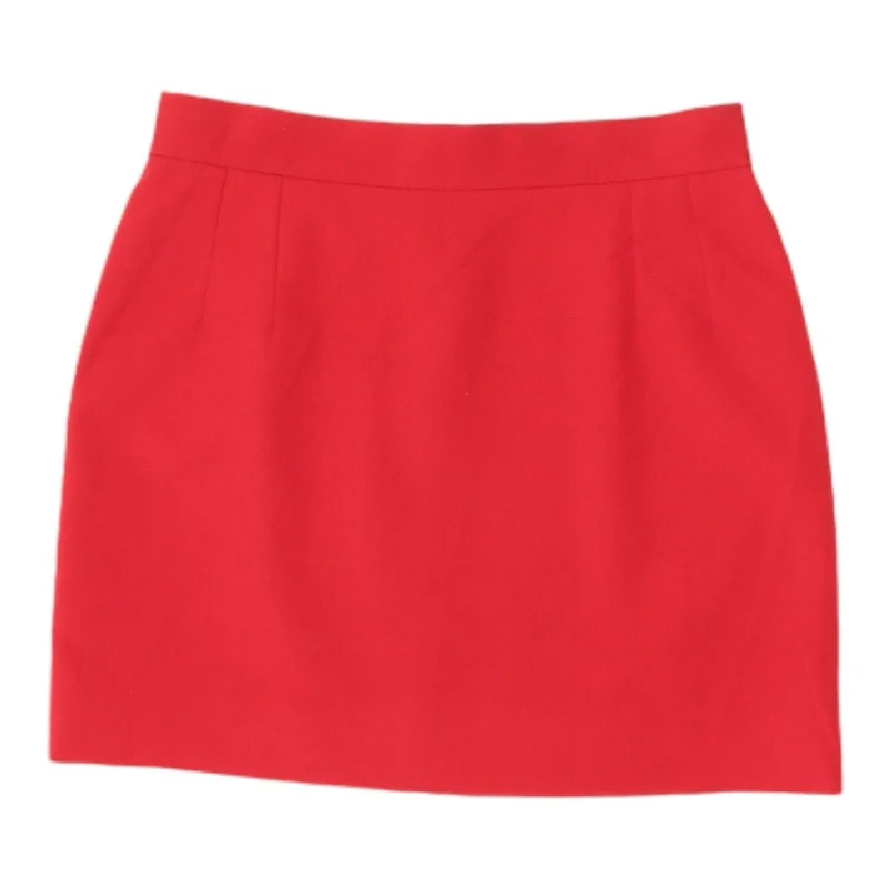Sportstaff Womens Red Short A Line Skirt | Vintage High End Luxury Designer VTG denim skirt trendy