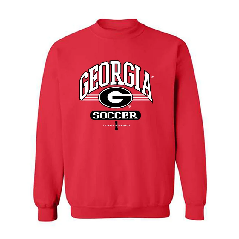 Georgia - NCAA Women's Soccer : Jordan Brown - Classic Fashion Shersey Crewneck Sweatshirt Hoodie with Slim Fit Tailored Modern