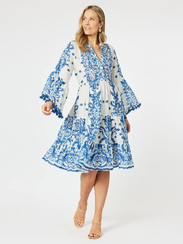 When In Sorrento Dress - Blue Tunics Velvet soft