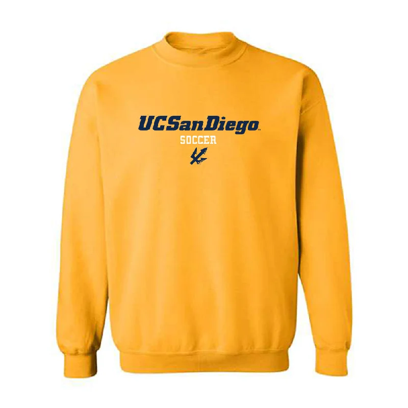 UCSD - NCAA Women's Soccer : Ellie Trevino - Classic Shersey Crewneck Sweatshirt Hoodie with Button Placket Classic Preppy