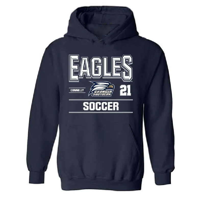 Georgia Southern - NCAA Women's Soccer : Lauren Connelly - Classic Fashion Shersey Hooded Sweatshirt Hoodie with Hood Adjustable Protection