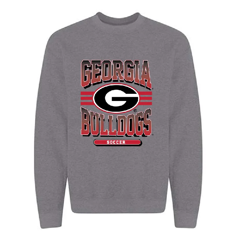 Georgia - NCAA Women's Soccer : Jordan Brown - Classic Shersey Crewneck Sweatshirt Hoodie with Frayed Bohemian Relaxed