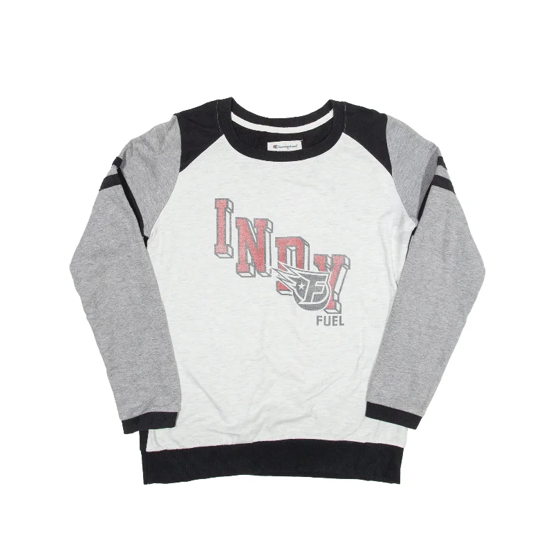 CHAMPION INDY Fuel Sweatshirt Grey Womens M Hoodie with Relaxed Fit Easy Casual