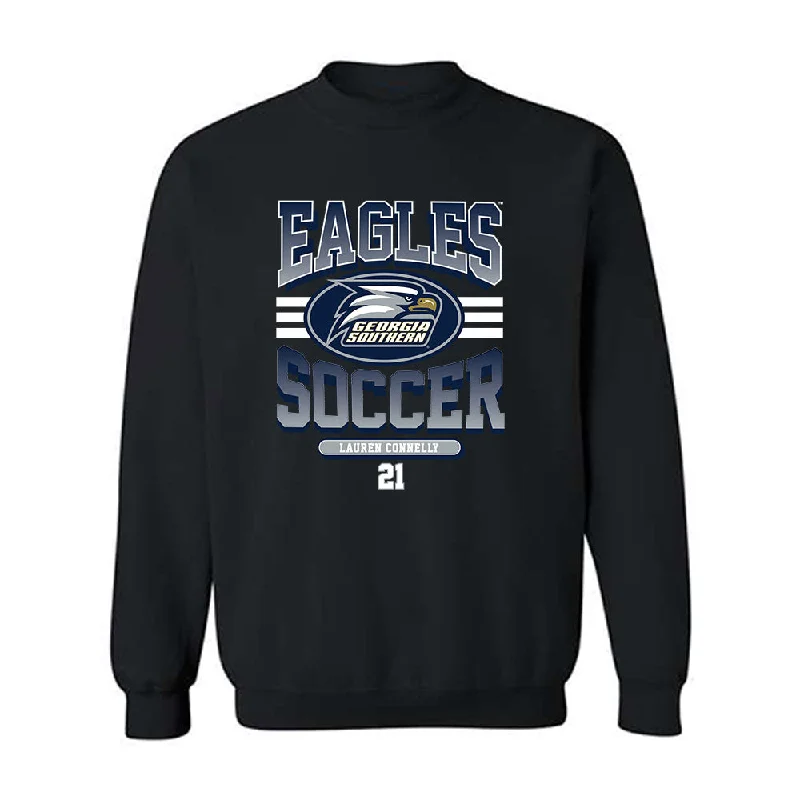 Georgia Southern - NCAA Women's Soccer : Lauren Connelly - Classic Fashion Shersey Crewneck Sweatshirt Hoodie with Lace Feminine Delicate Georgia Southern - NCAA Women's Soccer : Lauren Connelly - Classic Fashion Shersey Crewneck Sweatshirt Hoodie with Lace Feminine Delicate