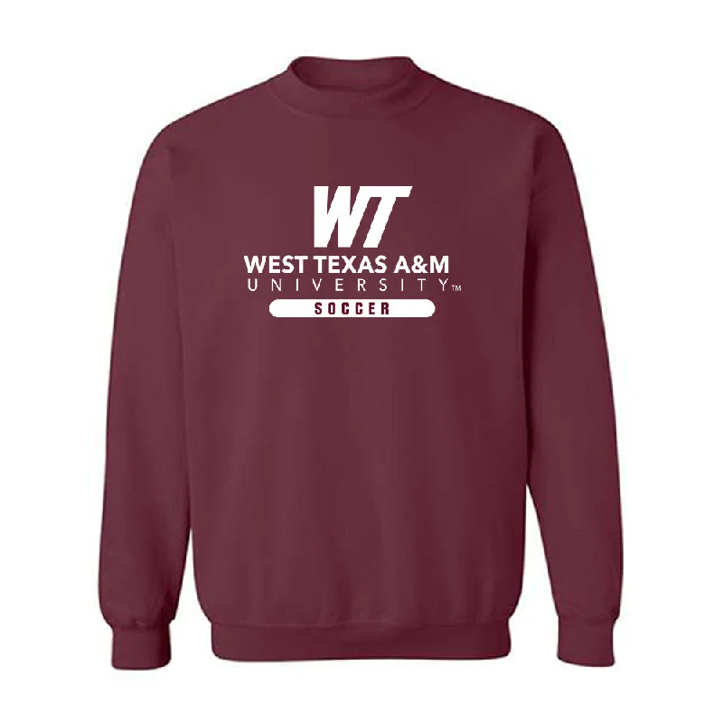 WTAMU - NCAA Women's Soccer : Adjeley Kpobi - Crewneck Sweatshirt Hoodie with Hem Embroidery Detailed Premium