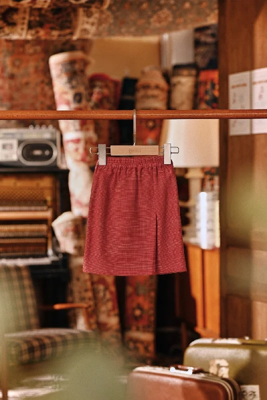 The Akar Kita Babies Folded Skirt - Nature Scarlet lace skirt romantic