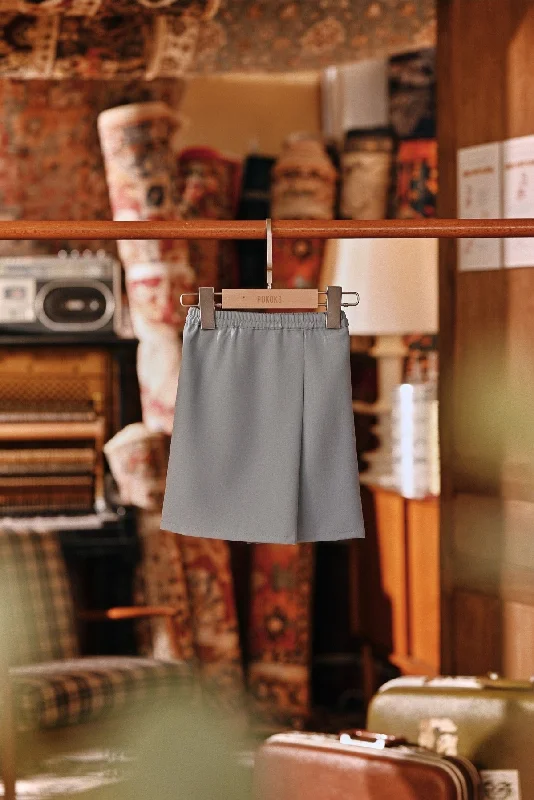 The Akar Kita Babies Folded Skirt - Silver Blue chiffon skirt lightweight