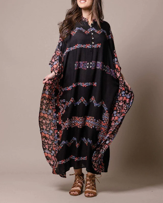 Zahara Kaftan Dress sweetheart Neckline Romantic