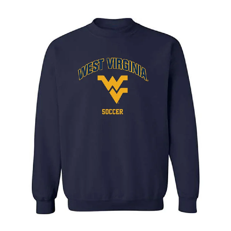 West Virginia - NCAA Women's Soccer : Aria Bilal - Fashion Shersey Crewneck Sweatshirt Hoodie with Lace Feminine Delicate