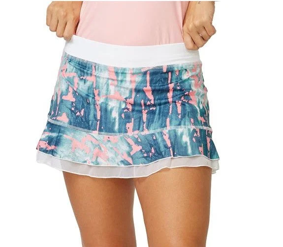 Sofibella UV Print 14" Skirt - CKD leather skirt sleek