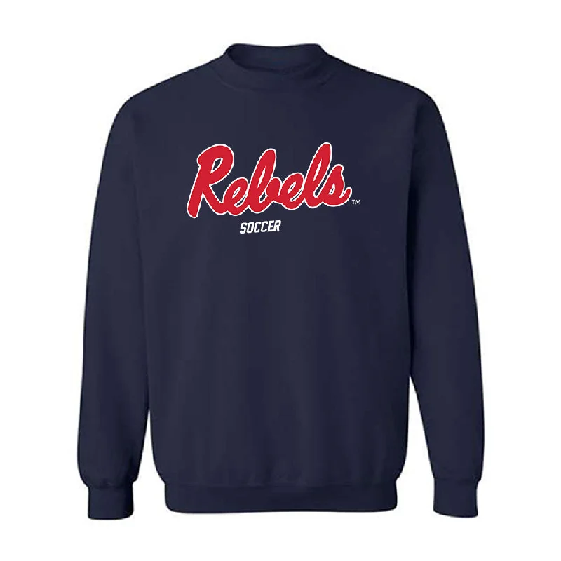 Ole Miss - NCAA Women's Soccer : Sofia Barrie - Replica Shersey Crewneck Sweatshirt Hoodie with Cuffed Sleeves Snug Secure Ole Miss - NCAA Women's Soccer : Sofia Barrie - Replica Shersey Crewneck Sweatshirt Hoodie with Cuffed Sleeves Snug Secure