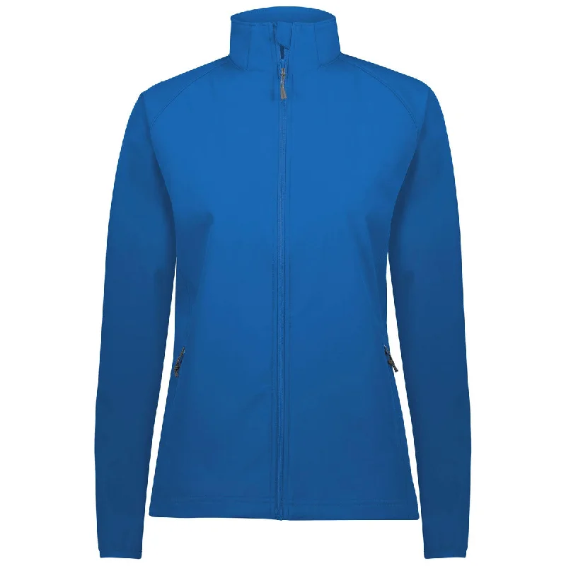 Holloway Women's Royal Featherlight Soft Shell Jacket V-Neck Jacket Boat Neck Jacket Square Neck Jacket