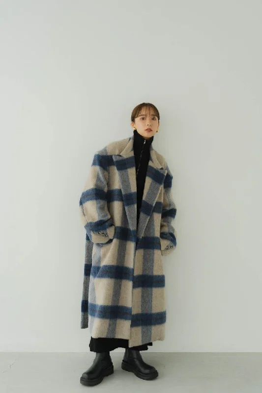 High End- Remake Chester Long Coat/Bluegray Bolero Crop Top Camisole