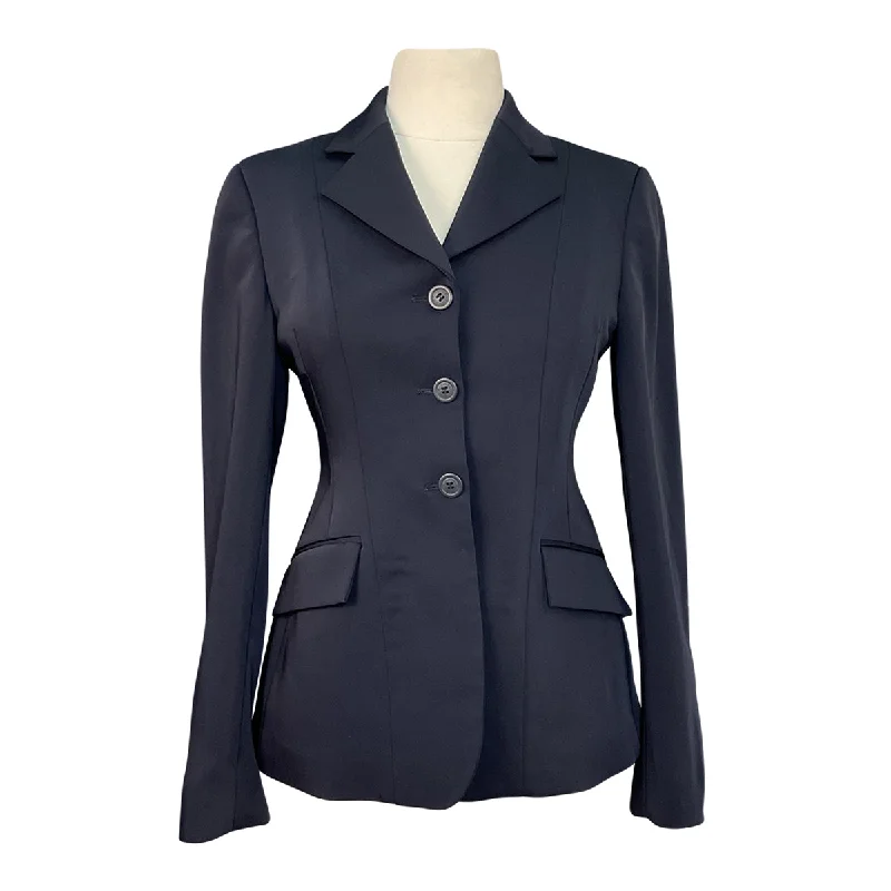 R.J. Classics Xtreme Washable Show Coat in Navy - Women's 0S Houndstooth Coat Plaid Coat Tartan Coat