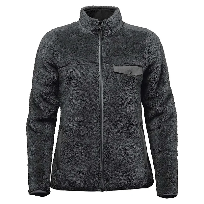 Stormtech Women's Black Bergen Sherpa Fleece Jacket Appliqued Jacket Beaded Jacket Sequined Jacket