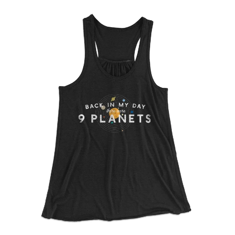 There Were 9 Planets Women's Flowey Tank Top gym tank top
