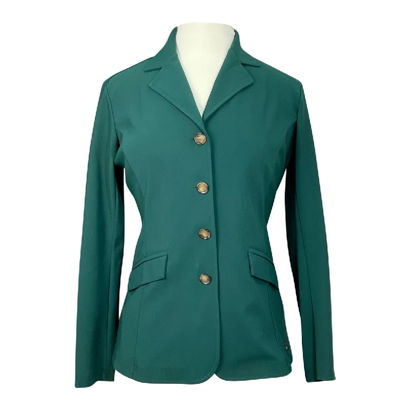 Grand Prix 'Madelyn II' Show Coat in Emerald - Women's 8 Bomber Jacket Denim Jacket Leather Jacket