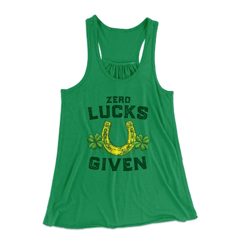 Zero Lucks Given Women's Flowey Tank Top high neck tank