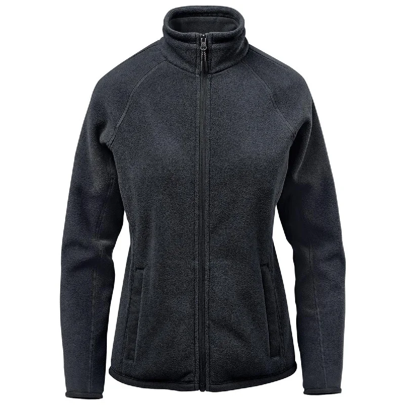 Stormtech Women's Black Montauk Fleece Jacket Nylon Fabric Polyester Fabric Spandex Fabric