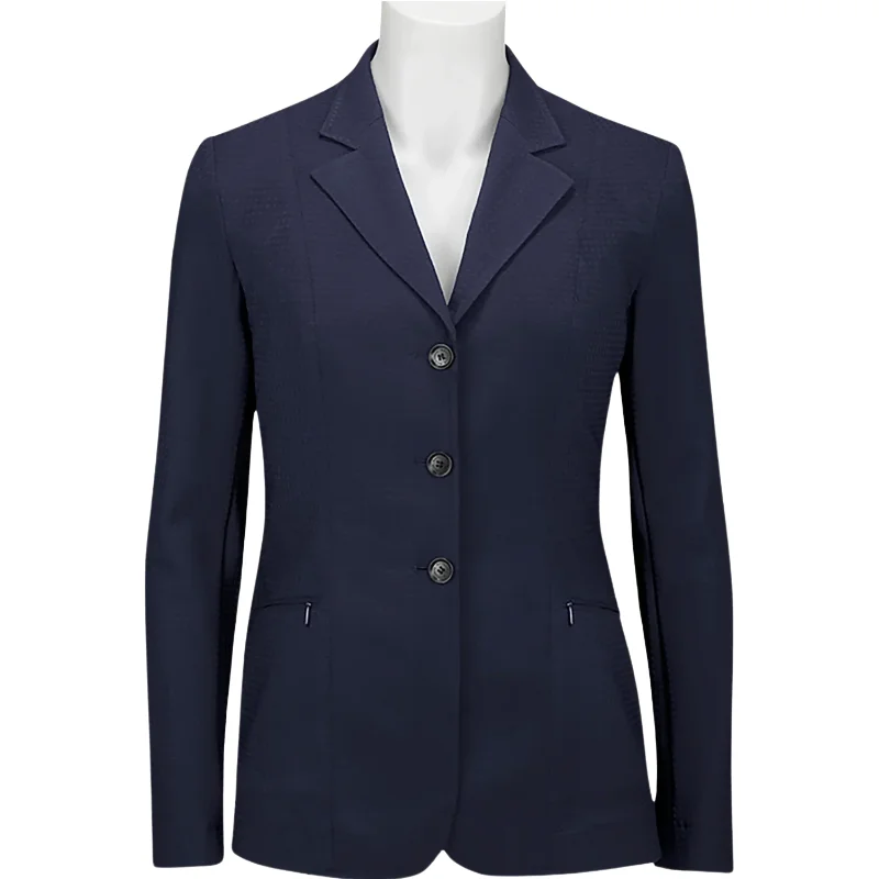 RJ Classics 'Sonoma' Orange Label Show Coat in Navy - Women's 10R Hooded Caped Scarf