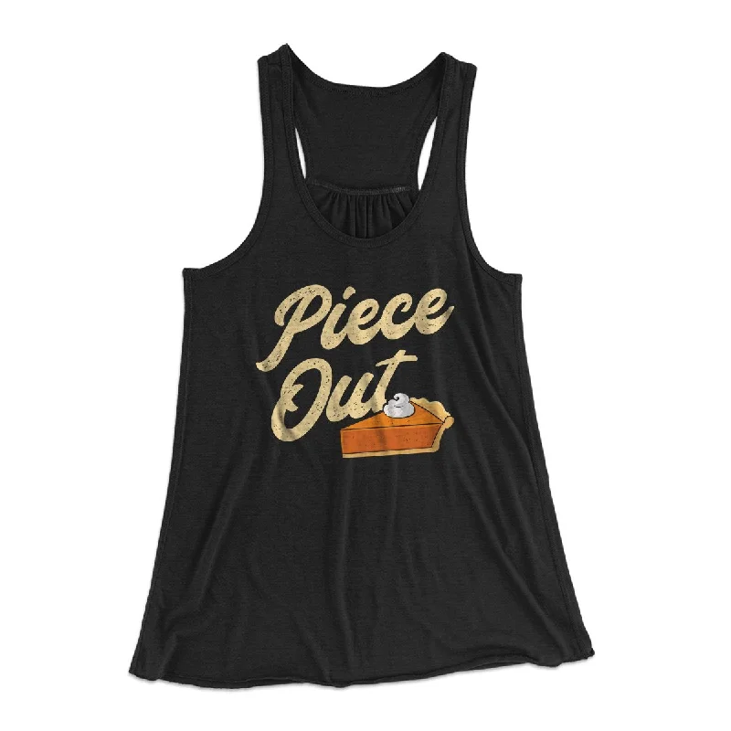 Piece Out Funny Thanksgiving Women's Flowey Tank Top basic tank top