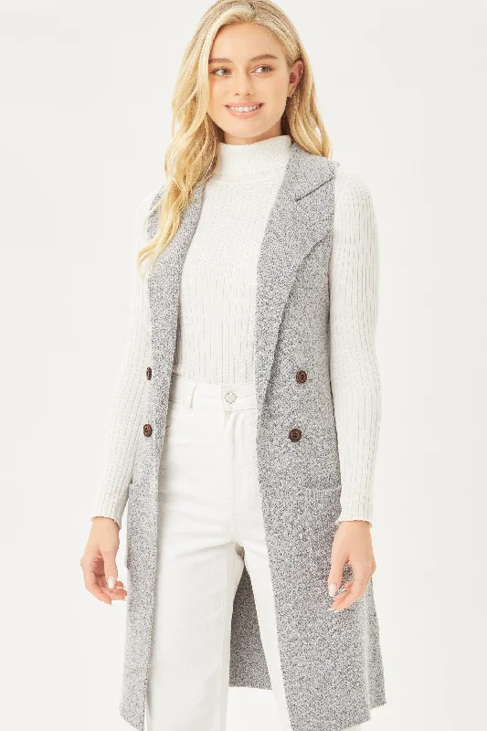 Sleeveless Cardigan Vest- 2 Colors! Patchwork Embroidered Appliqued