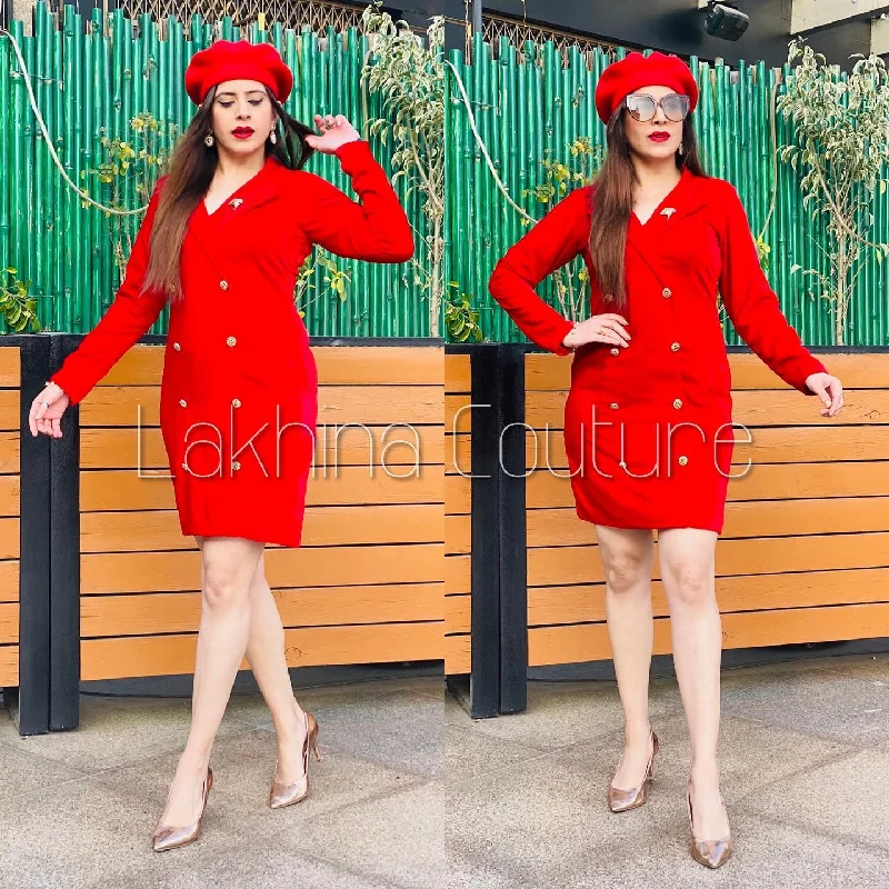 Velvet Coat Dress Zip Front Button Front Snap Front