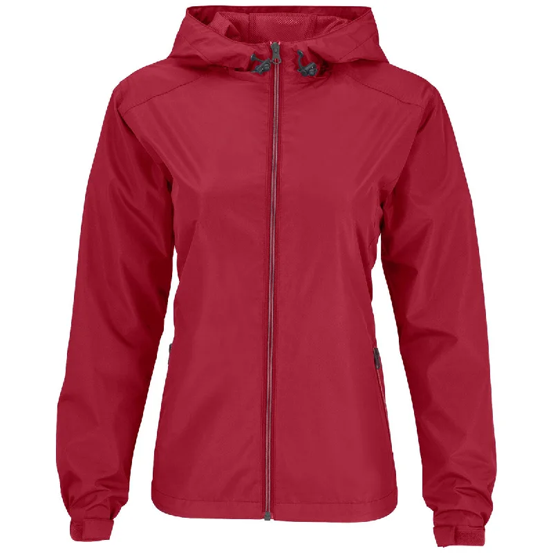 Vantage Women's Red Newport Jacket Collared Jacket Crew Neck Jacket Turtle Neck Jacket