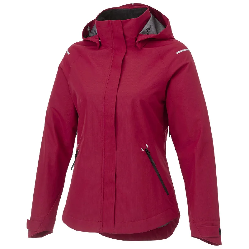 Elevate Women's Vintage Red Gearhart Softshell Jacket Jacket Blazer Coat