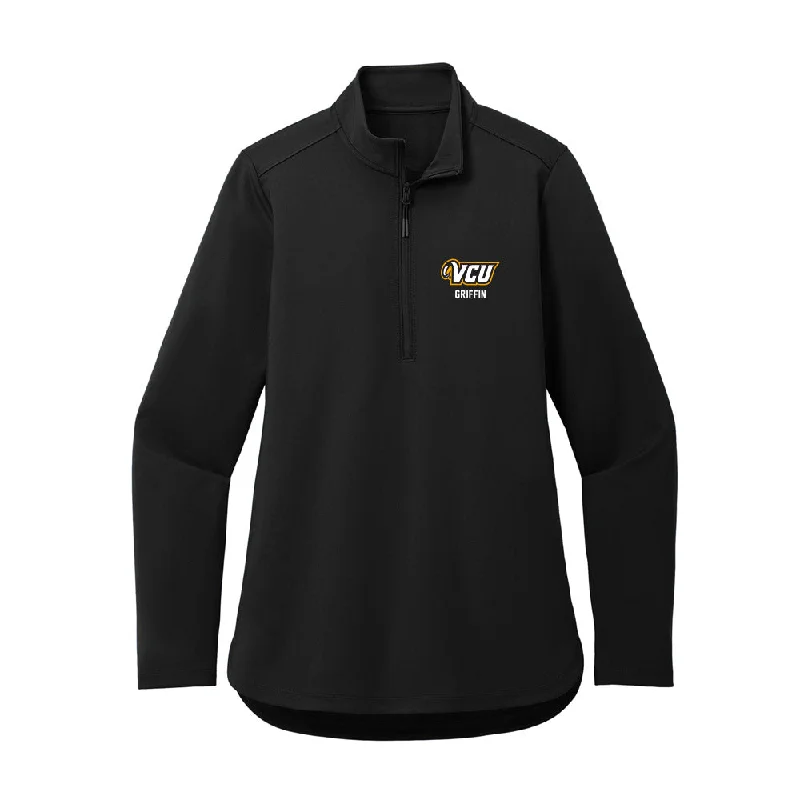 VCU - NCAA Women's Track & Field : Madison Griffin - Women's Premium Quarter Zip Jacket Hooded Jacket Caped Jacket Shawl Collar Jacket