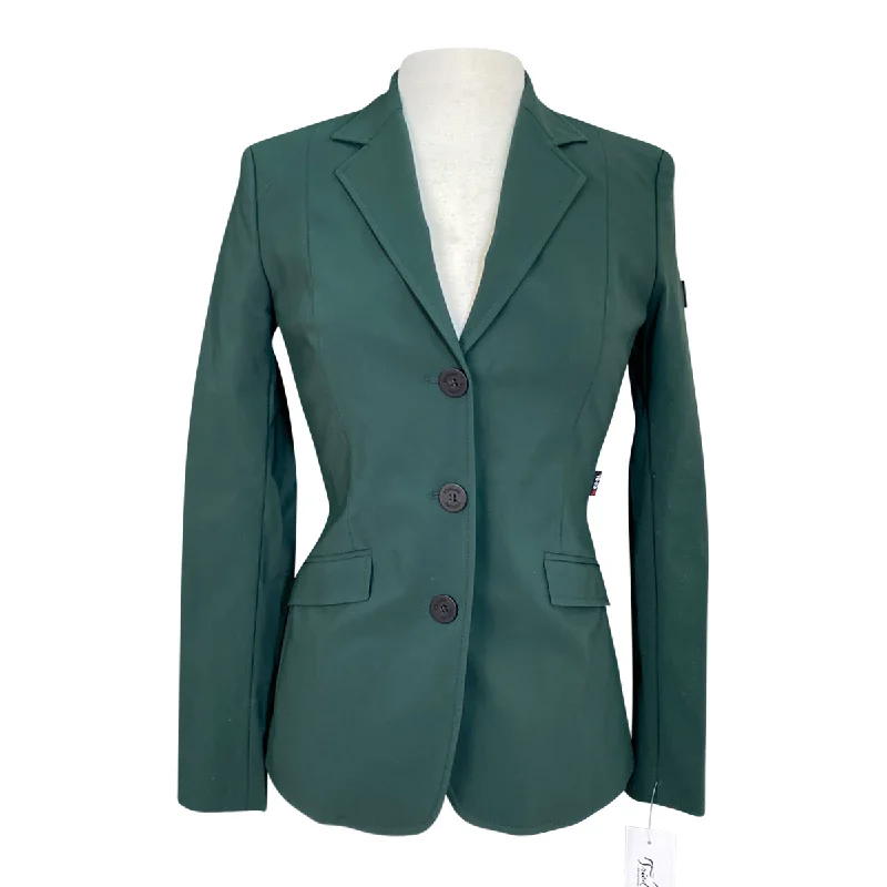 Equiline X-Cool Show Coat in Hunter Green - Women's IT 40 (US 6) Cuffed Rolled Raglan