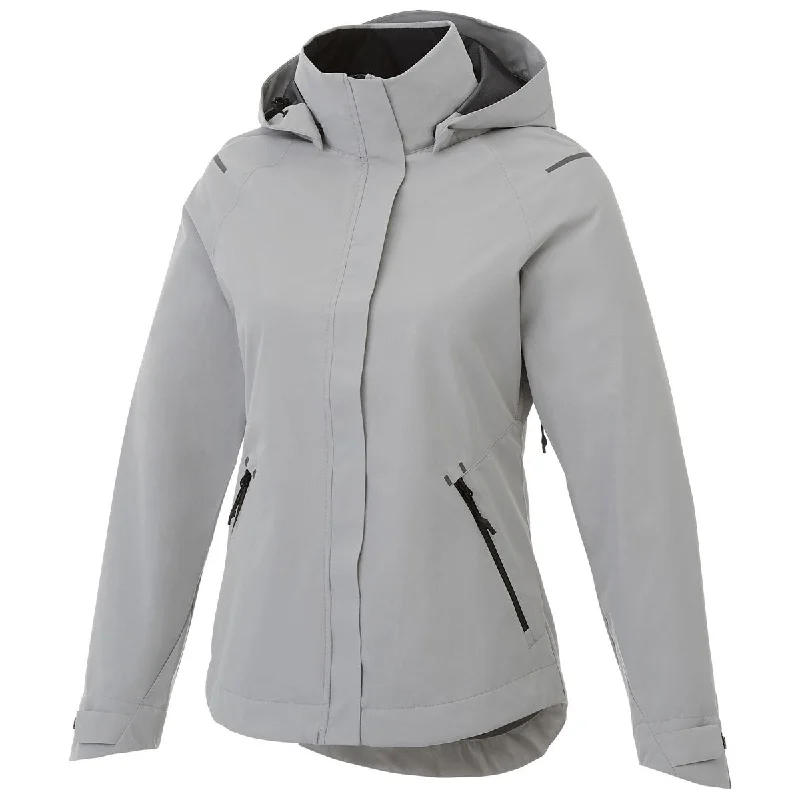 Elevate Women's Fossil Gearhart Softshell Jacket Chenille Fabric Brocade Fabric Lace Fabric