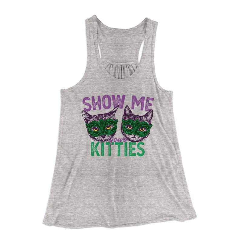 Show Me Your Kitties Women's Flowey Tank Top cherry red tank