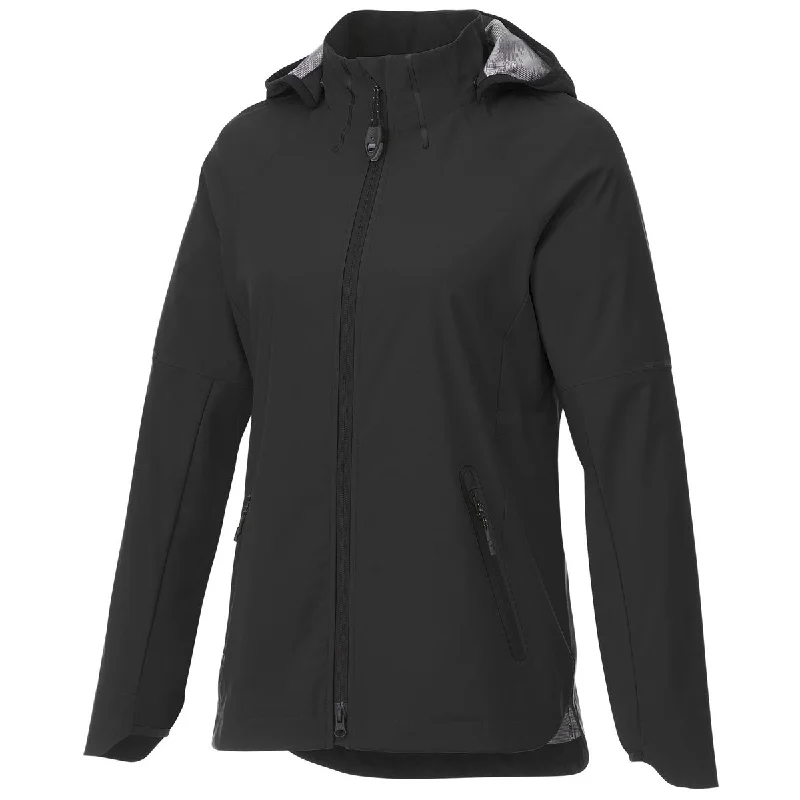 Elevate Women's Black Oracle Softshell Jacket Quilted Jacket Puffer Jacket Insulated Jacket