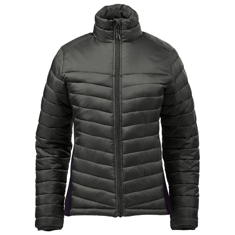 Stormtech Women's Granite/Black Montserrat Thermal Jacket Wool Fabric Cashmere Fabric Tweed Fabric