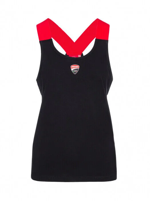 New Official Ducati Corse Womans Tank Top - 20 36016 one shoulder tank