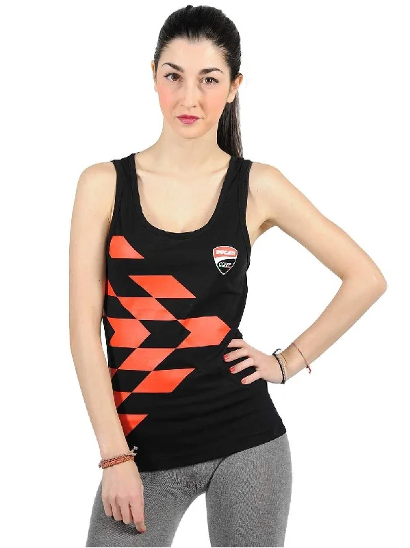 Official Ducati Corse Womans Black Tank Top - 16 36009 gold tank top