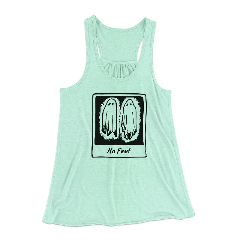 No Feet Women's Flowey Tank Top solid color tank