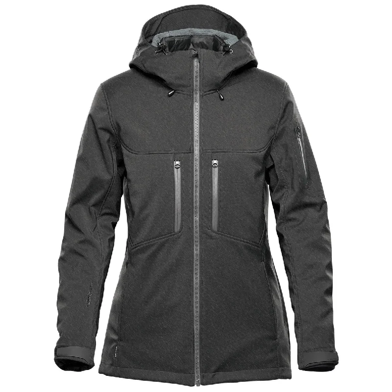 Stormtech Women's Charcoal Twill Epsilon System Jacket Denim Jacket Leather Jacket Suede Jacket