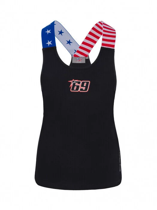 Official Nicky Hayden Womans Black Tank Top - 20 34006 slim fit tank