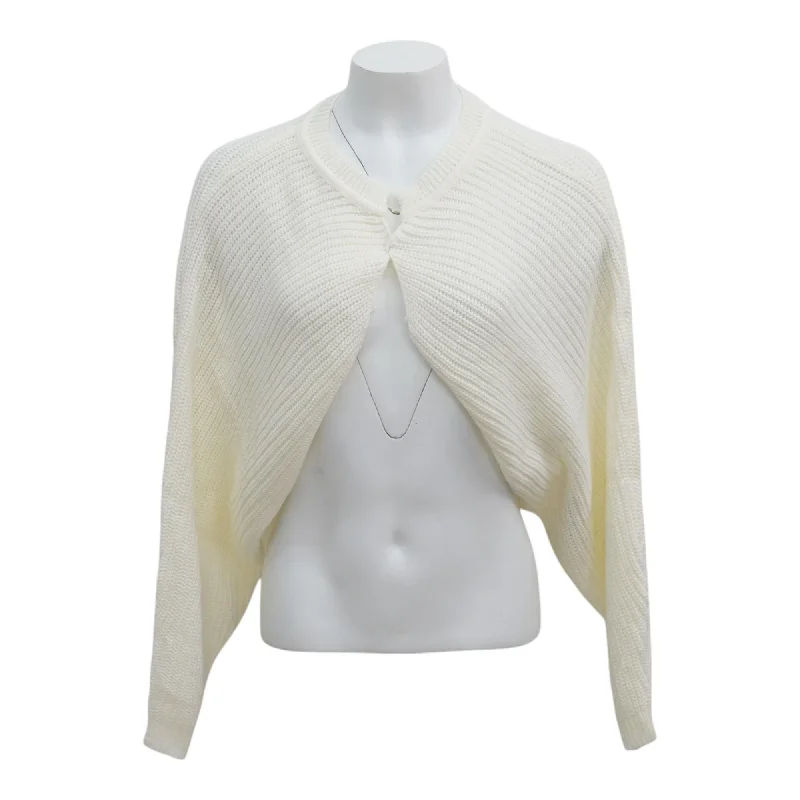 Ivory Solid Cardigan Sweater Oversized Loose Flowy