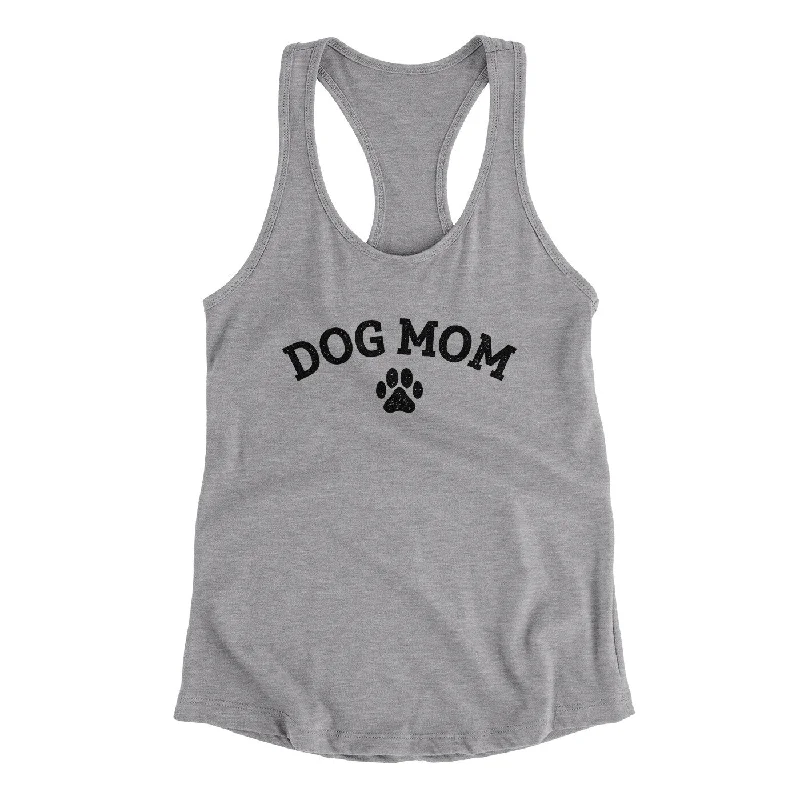 Dog Mom Women's Racerback Tank bronze tank top